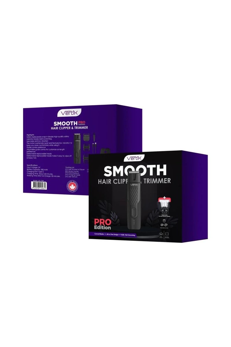 فيرتك مجموعة حلاقة احترافية Smooth Pro ماكينة لاسلكية مقاومة للماء مع ملحقات كاملة - Image 3